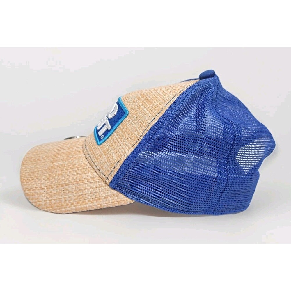 Bud Light Metal Beer Cap Bottle Opener Straw Hat Snapback Baseball Cap Trucker - Picture 3 of 8